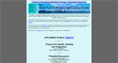 Desktop Screenshot of miamibahai.org